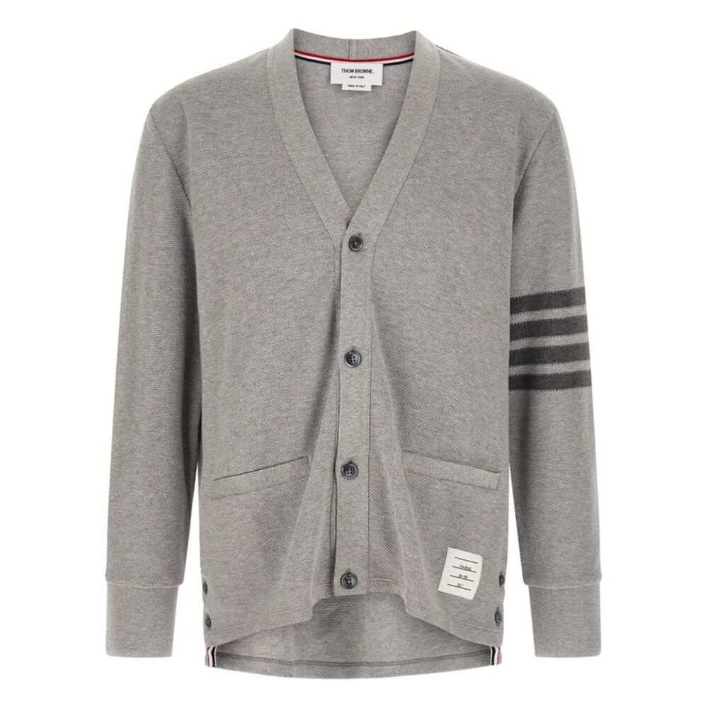 Thom Browne Gray Cotton Men's Cardigan
